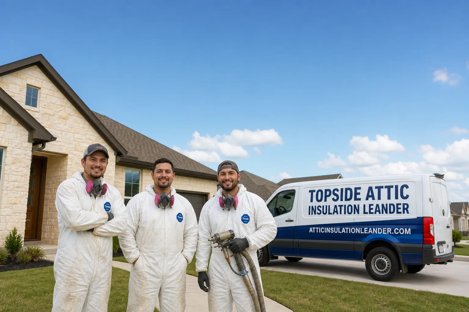 Topside Attic Insulation Leander insulation team